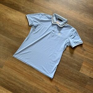 G/FORE Golf Polo Mens Sz S Solid Carolina Blue Short Sleeve Casual Golf‎ Tour